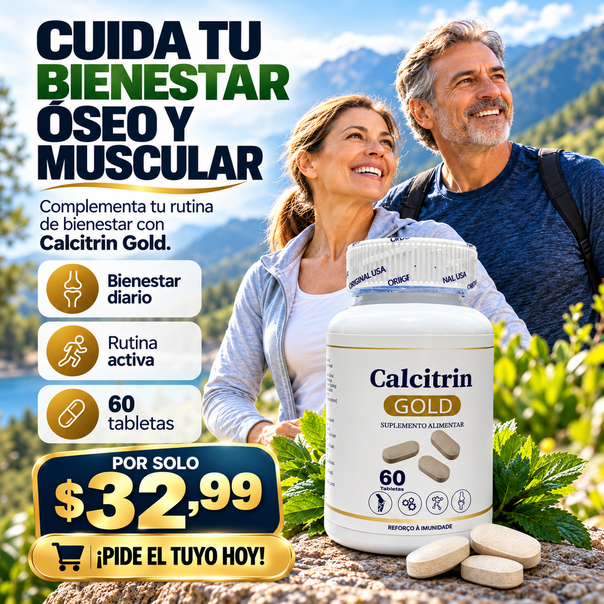 Calcitrin Gold - Apoya tu salud ósea, articular y muscular