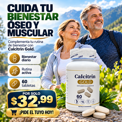 Calcitrin Gold - Apoya tu salud ósea, articular y muscular