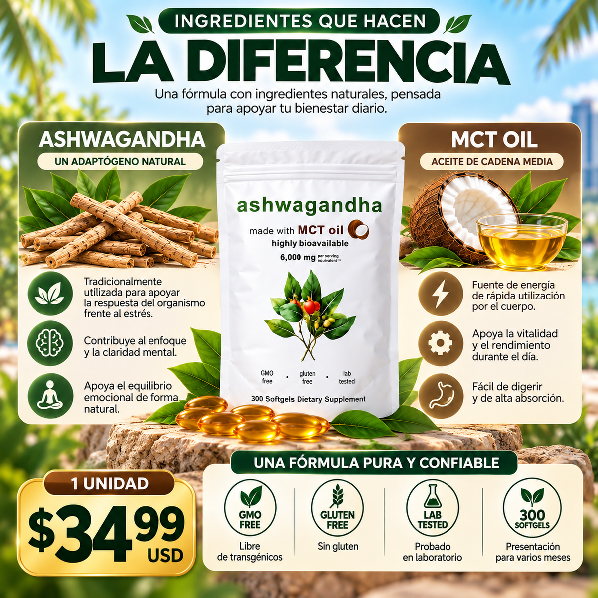 ASHWAGANDHA - EQUILIBRIO NATURAL PARA TUS DIAS