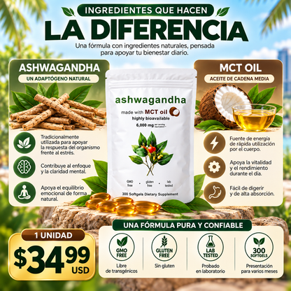 ASHWAGANDHA - EQUILIBRIO NATURAL PARA TUS DIAS